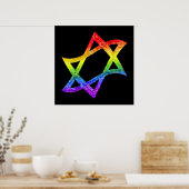 Rainbow Star van David Poster (Keuken)
