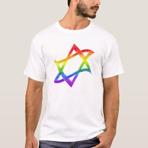 Rainbow Star van David T-shirt