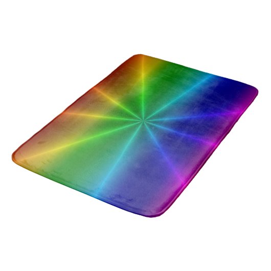 Rainbow Starburst Badmat (Gekanteld)