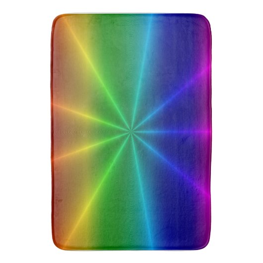 Rainbow Starburst Badmat (Voorkant Verticaal)