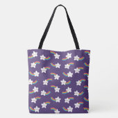 Rainbow Stars Canvas tas (Achterkant)