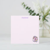 Rainbow Stars Eenhoorn Gevouwen Note Kaart (Staand voorkant)