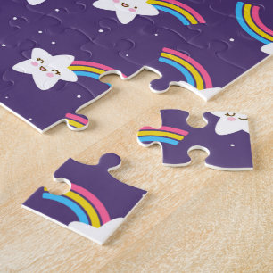 Rainbow Stars Jigzaag Puzzle Legpuzzel