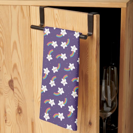 Rainbow Stars Kitchen Towel Theedoek (Derde Gevouwen)