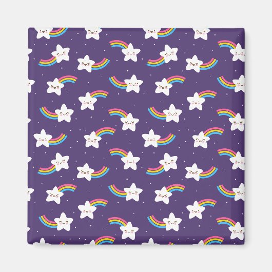 Rainbow Stars Magnet Magneet (Voorkant)