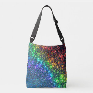 Rainbow Stars Night Sky Crossbody Tas