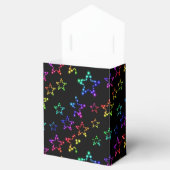 Rainbow Stars Pattern voor Vor Box Bedankdoosjes (Geopend)