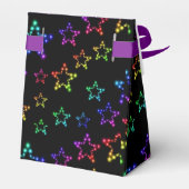 Rainbow Stars Pattern voor Vor Box Bedankdoosjes (Achterkant)