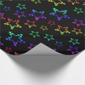 Rainbow Stars Pattern Wrapping Paper Cadeaupapier (Hoek)