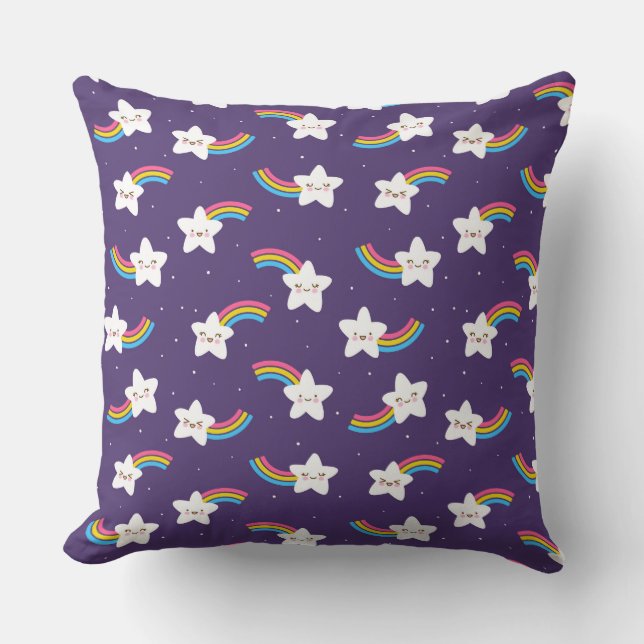 Rainbow Stars Pillow Kussen (Voorkant)