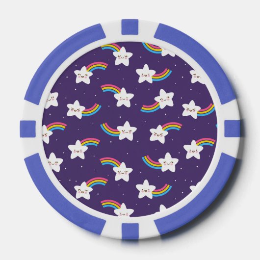 Rainbow Stars Poker Chips (Voorkant)