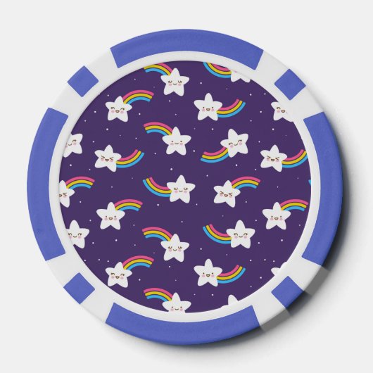 Rainbow Stars Poker Chips (Achterkant)