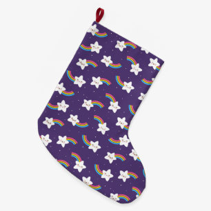 Rainbow Stars Stocking Grote Kerstsok