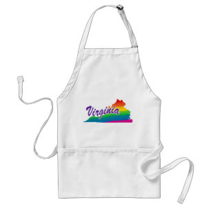 Rainbow State of Virginia Standaard Schort