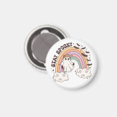Rainbow Stay Spooky Magneet (Voorkant / Achterkant)
