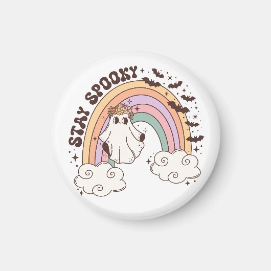 Rainbow Stay Spooky Magneet (Voorkant)