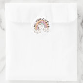 Rainbow Stay Spooky Ronde Sticker (Tas)