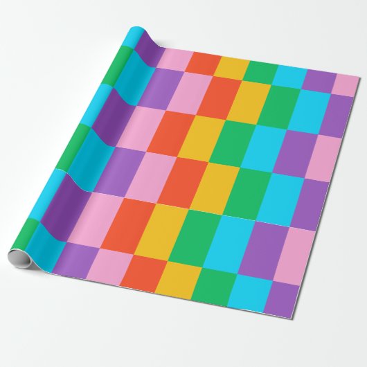 Rainbow Steps blokkeert inpakpapier (Uitgerold)