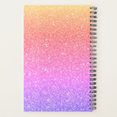 Rainbow Stethoscoop Monogram voor verpleegkundigen Planner (Achterkant)