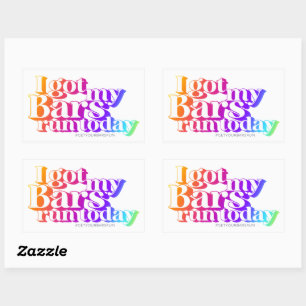 Rainbow Sticker Sheet - Ik heb m'n buik laten renn