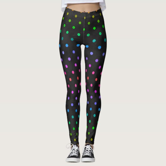 RAINBOW STIPPEN LEGGINGS (Voorkant)
