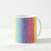 Rainbow Stippen Pattern Koffiemok (Voorkant rechts)