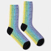 Rainbow Stippen Pattern Sokken (Rechts)