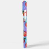 Rainbow Strawberry Pattern met naam Case-Mate iPhone Case (Achterkant / Links)