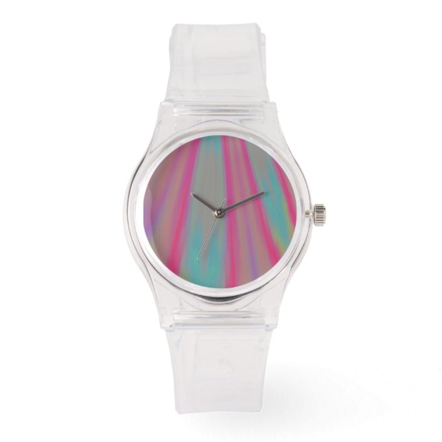 Rainbow Streaks Horloge (Voorkant)