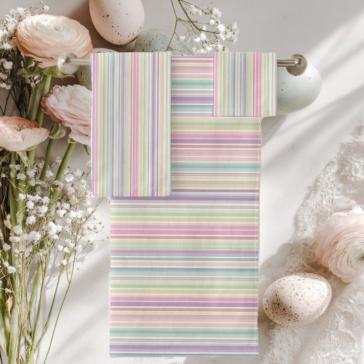 rainbow stripe background bad handdoek