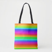 Rainbow Stripe-Canvas tas (Voorkant)