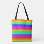 Rainbow Stripe-Canvas tas (Achterkant)