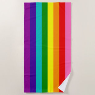 Rainbow Stripe Gilbert Baker Pride Colors Strandlaken