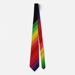Rainbow Stripe Tie Stropdas