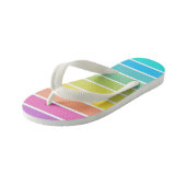 Rainbow Stripe Toddler Beach Teenslippers (Schuin)