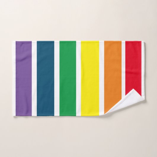 Rainbow Striped (Serviette à main)