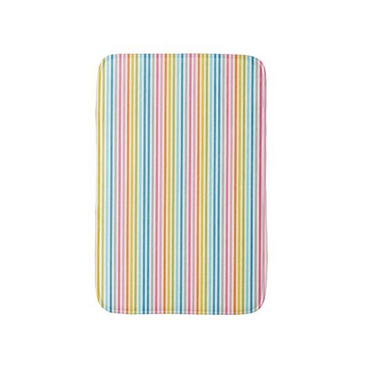 Rainbow Striped Bath Mat (Voorkant Verticaal)