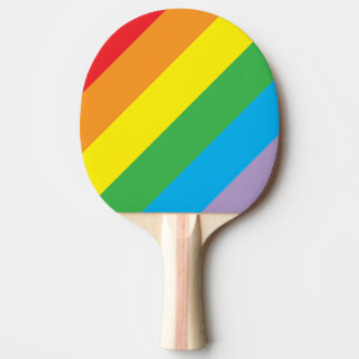 Rainbow Striped Ping Pong Paddle Tafeltennisbatje