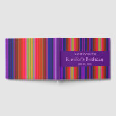 Rainbow Stripes Abstrait Birthday Party Livre d'in (Complet)