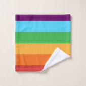 Rainbow Stripes amusant Bright Happy Candy Stripe (Gant de toilette)