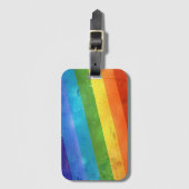 Rainbow Stripes Bagagelabel (Voorkant (verticaal))