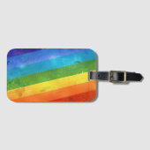 Rainbow Stripes Bagagelabel (Voorkant (horizontaal))
