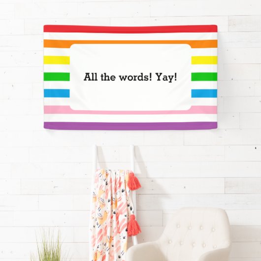 Rainbow Stripes! Banner (Insitu)