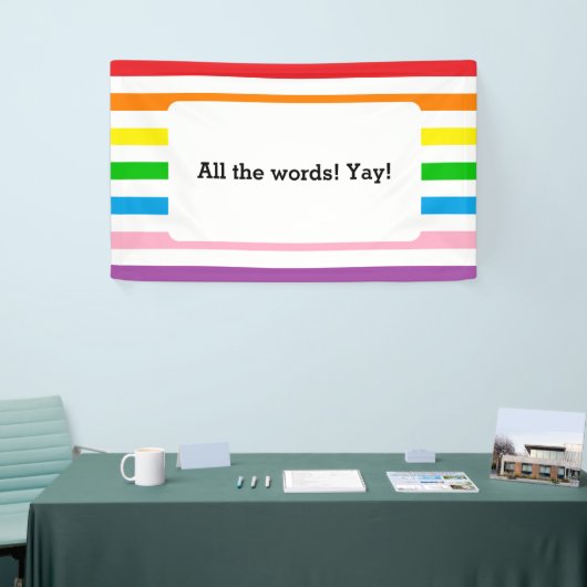 Rainbow Stripes! Banner (Beurs)