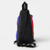 Rainbow Stripes Design Sling Bag (Achterkant)