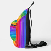Rainbow Stripes Design Sling Bag (Rechts)