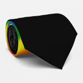 Rainbow Stripes Gay Pride DIY-kleur Stropdas (Opgerold)