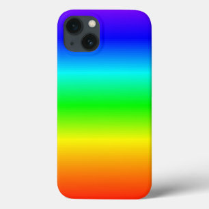Rainbow Stripes gradiënt voor heldere kleuren iPhone 13 Hoesje