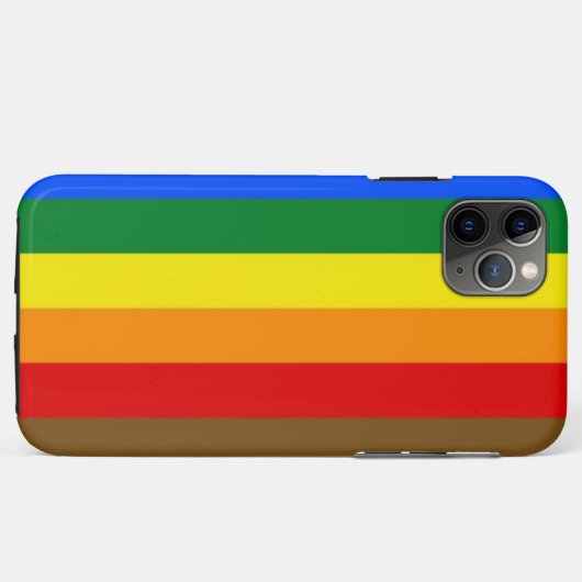 Rainbow Stripes iPhone / coque ipad (Dos (Horizontal))