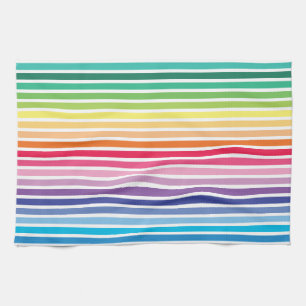 Rainbow Stripes Kitchen Towel Theedoek